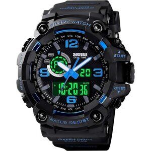 Men's Large Face Outdoor Sports Watches Military Waterproof Watch Alarm